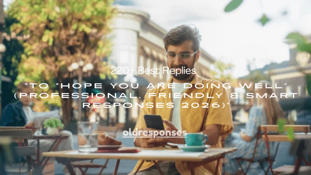 220+ Best Replies to “Hope You Are Doing Well” (Professional, Friendly & Smart Responses 2026)